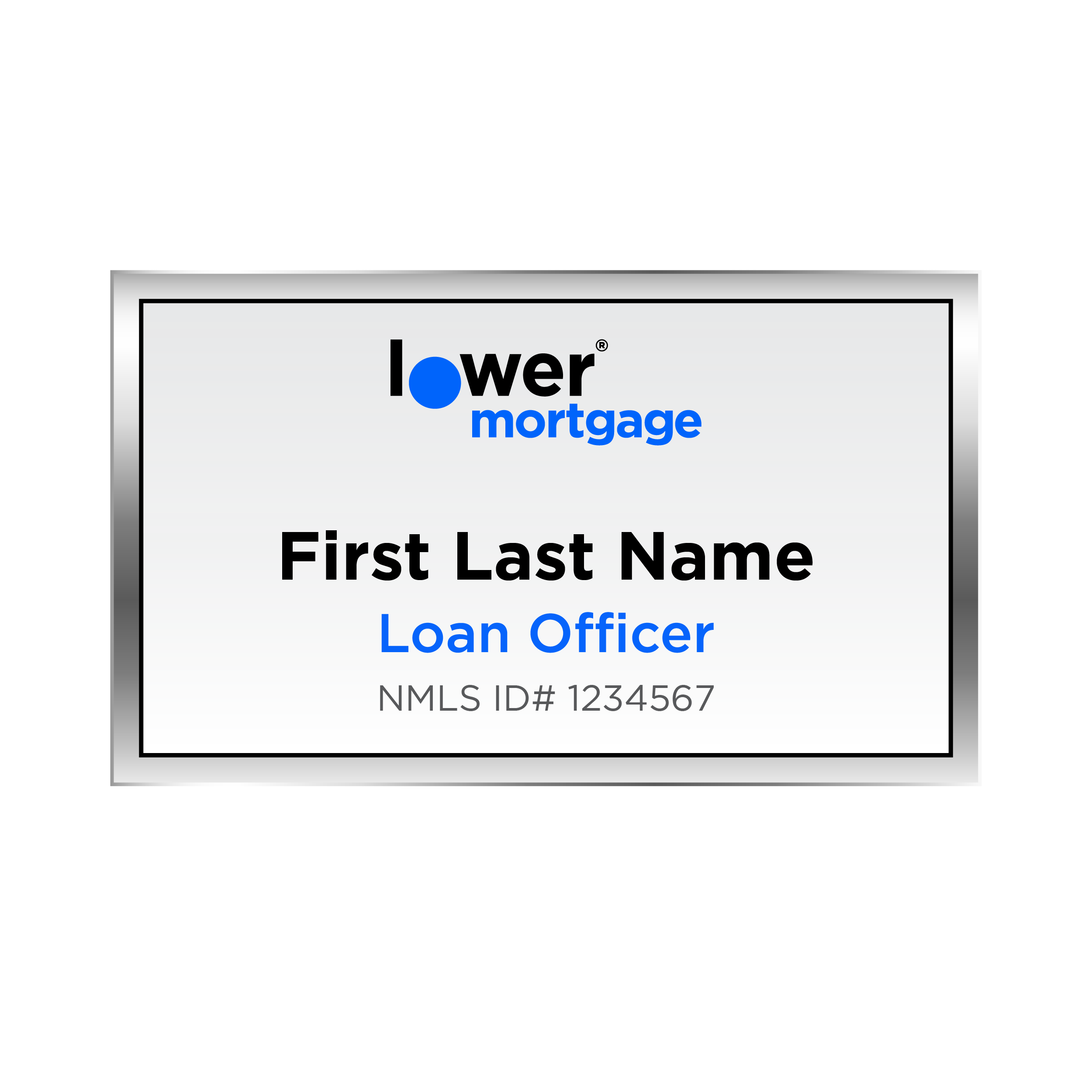 Digitally Printed Name Badge - USA Made