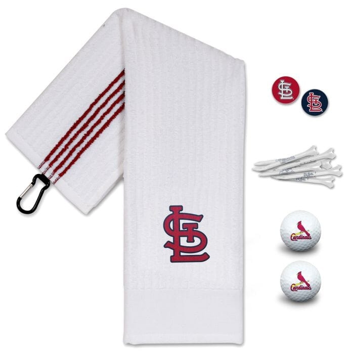 MLB - GOLF GIFT SET - 2 BALLS, 2 BALL MARKERS, 8 GOLF TEES, GOLF TOWEL