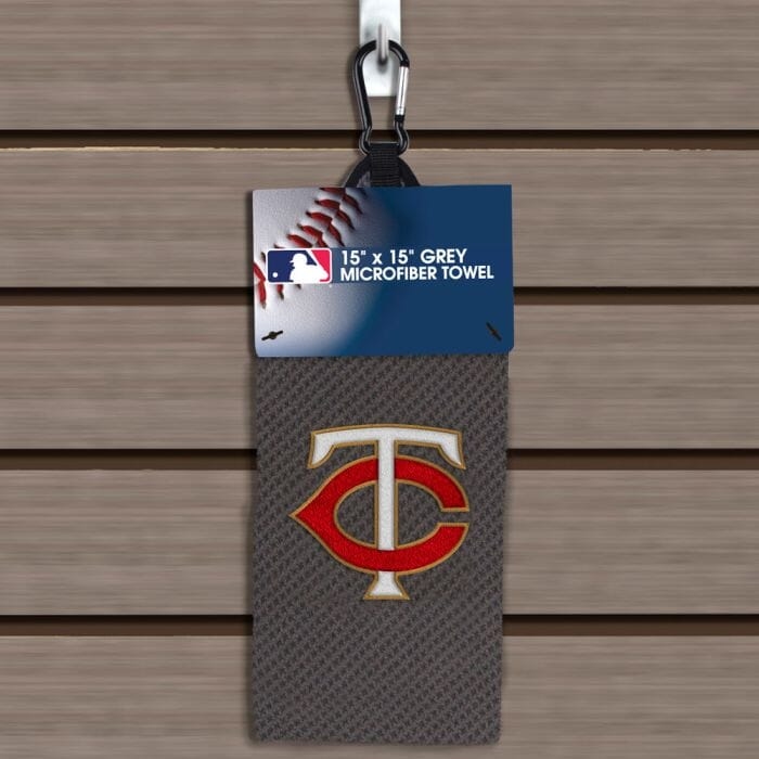 MLB - GOLF TOWEL, 15"X15" GREY MICROFIBER