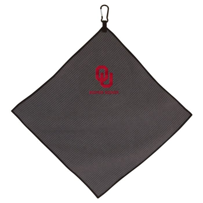 NCAA - GOLF TOWEL, 15"X15" GREY MICROFIBER