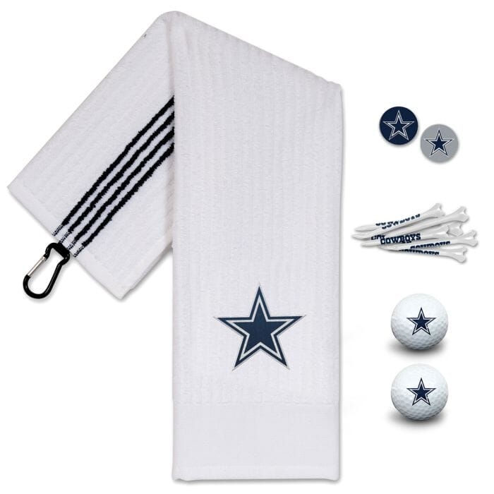 NFL - GOLF GIFT SET - 2 BALLS, 2 BALL MARKERS, 8 GOLF TEES, GOLF TOWEL