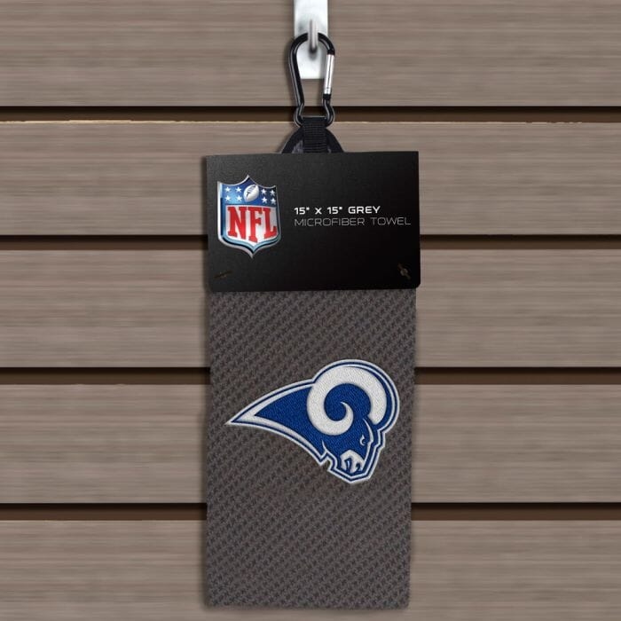 NFL - GOLF TOWEL, 15"X15" GREY MICROFIBER