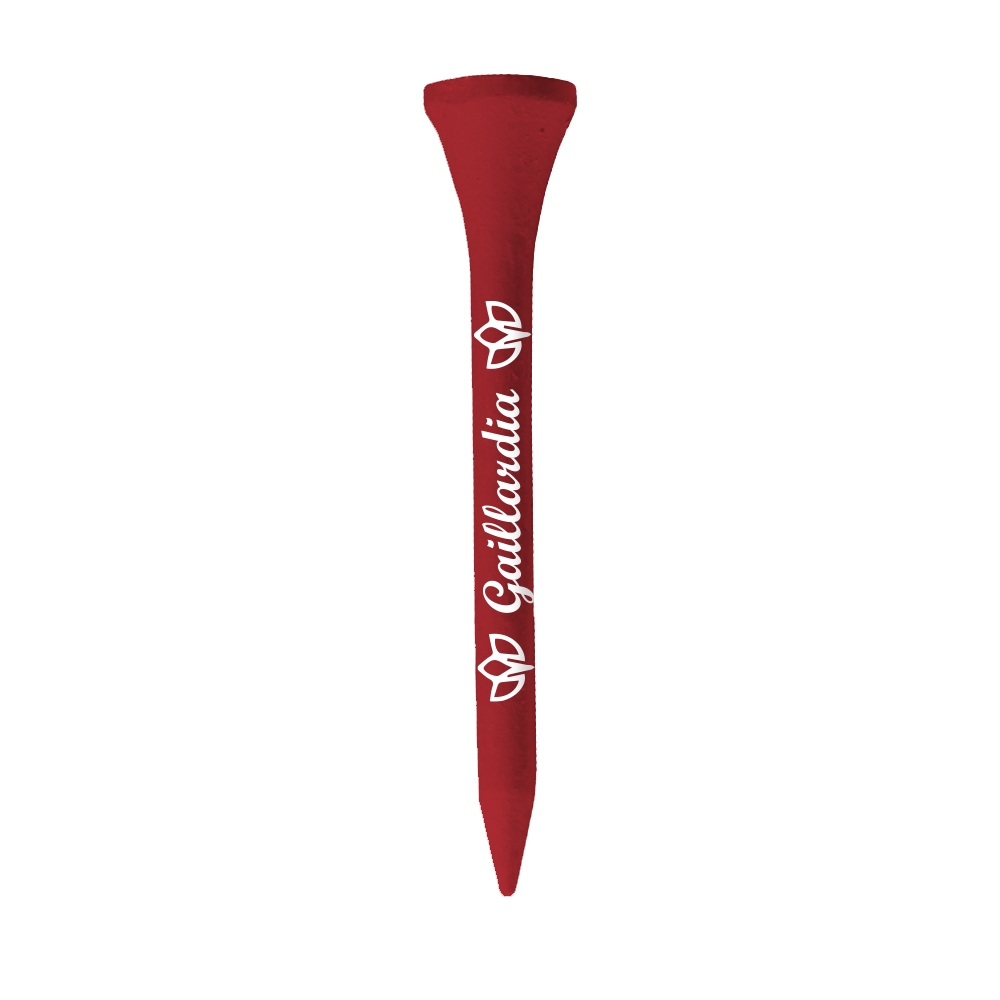Golf Tees - 2.75", wood, 2 Color Logo Imprint Shank Only