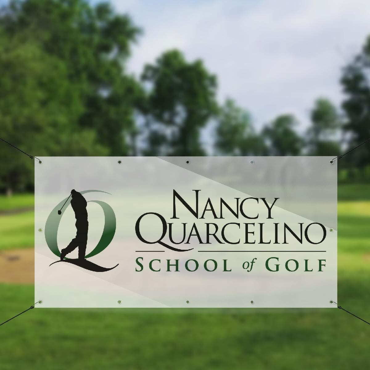4' X 6' Full Color Mesh Banner With Metal Grommets - Single Sided