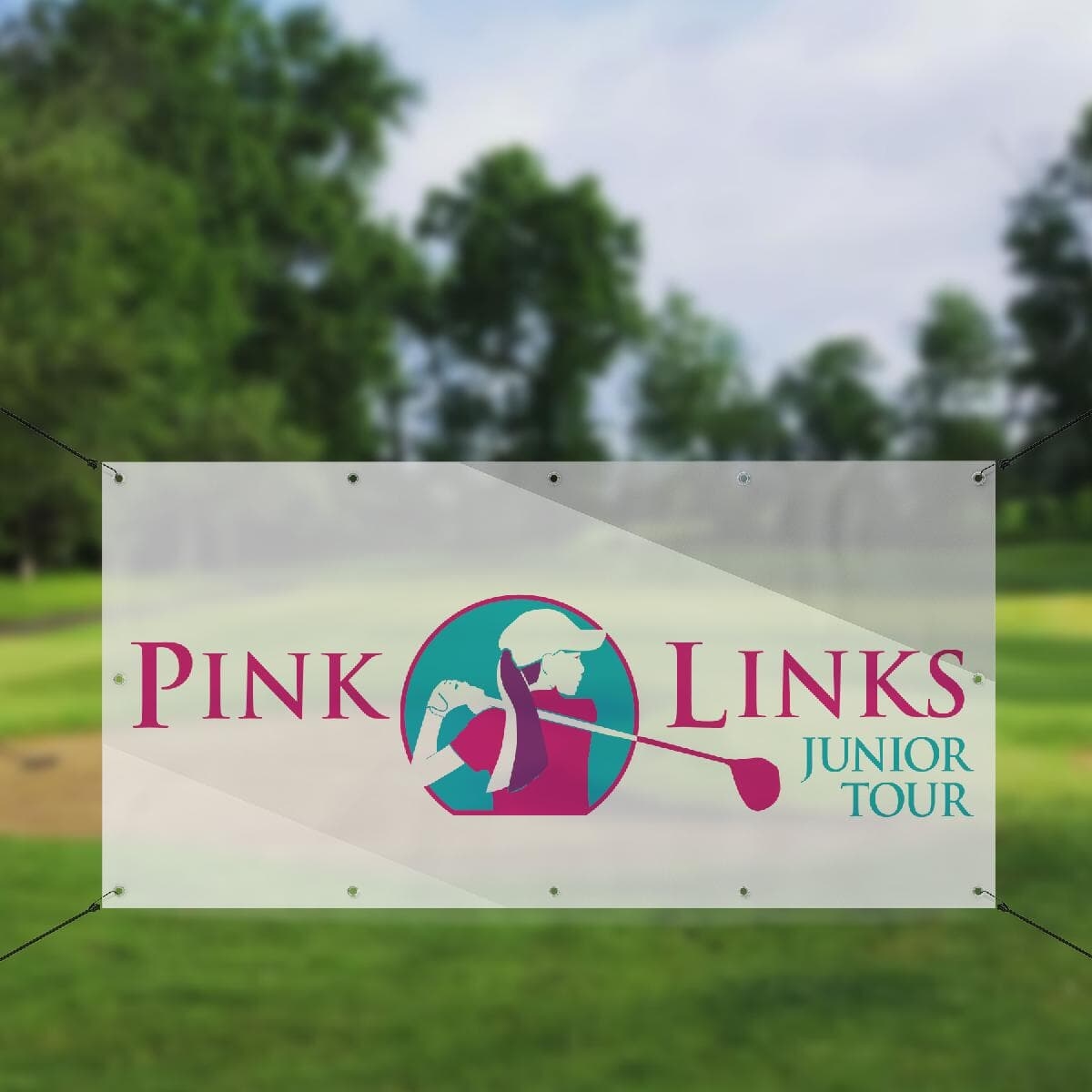5' X 10' Full Color Mesh Banner With Metal Grommets - Single Sided