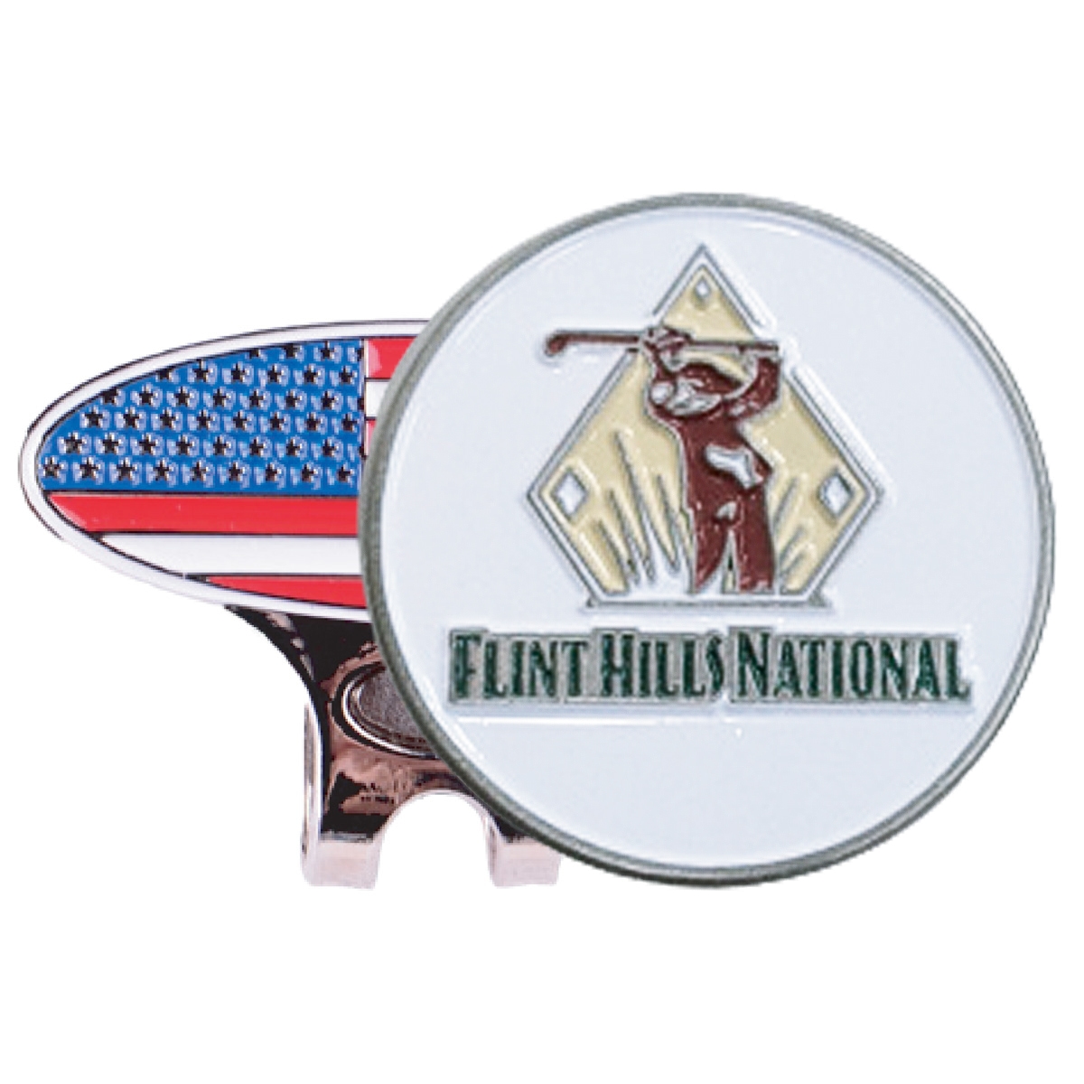 Golf Hat Clip w/ Custom Die Struck Ball Marker