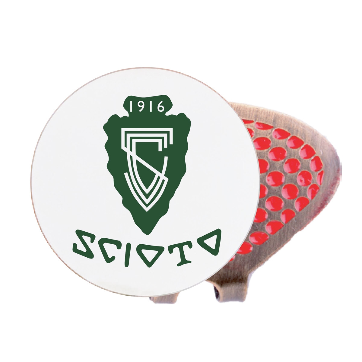 Golf Hat Clip w/ Custom Printed Ball Marker