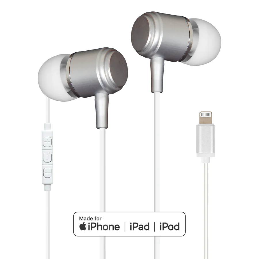 Helix ULTRABUDS MFI certified Lightning Earbuds White