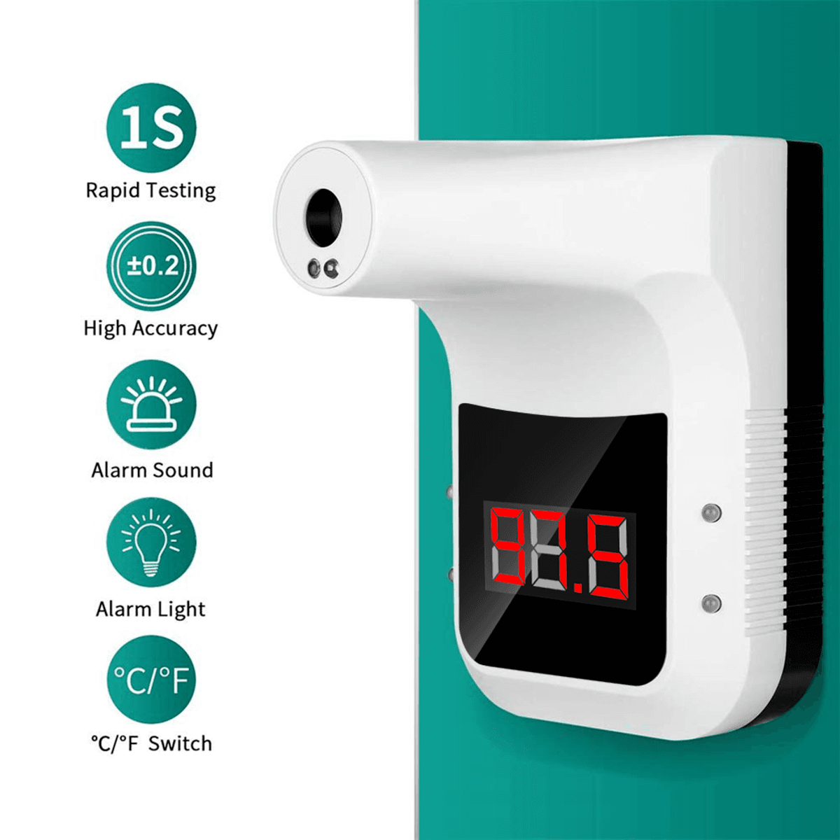 Wall mounted touchless infrared thermometer Order Swag