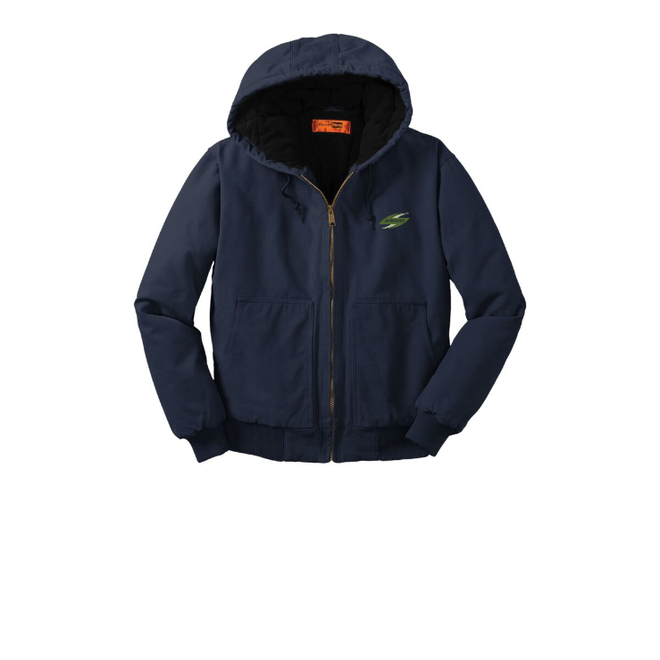 CornerStone Washed Duck Cloth Insulated Hooded Work Jacket