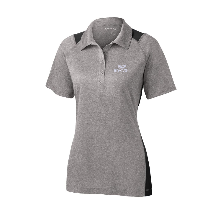 Sport-Tek Women's Heather Colorblock Contender Polo