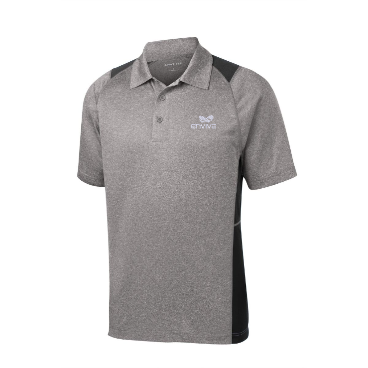 Sport-Tek Heather Colorblock Contender Polo
