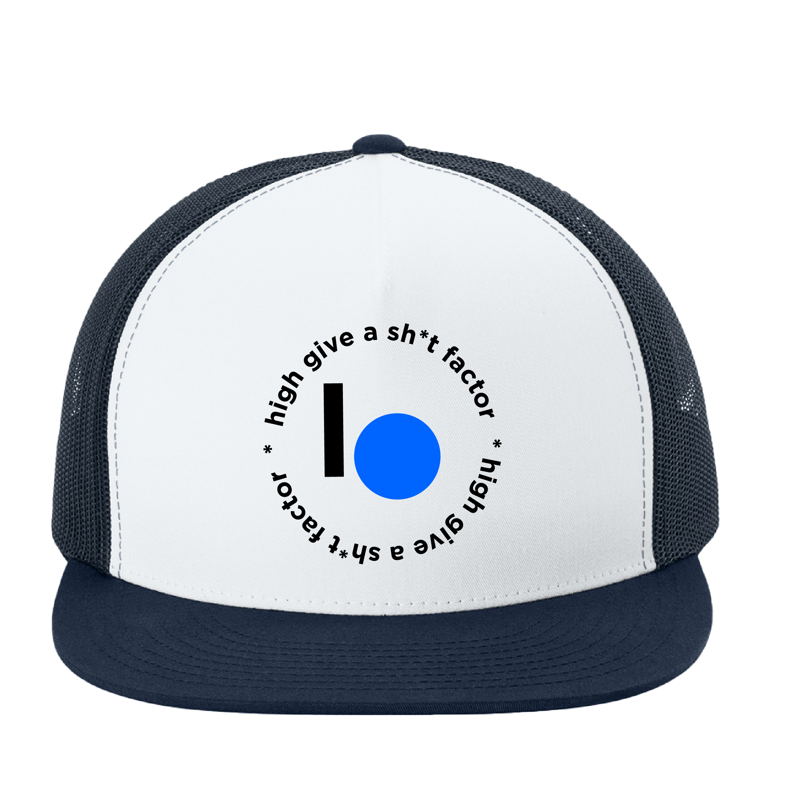 Sport-Tek YP Classics 5-Panel Classic Trucker Mesh Back Cap.