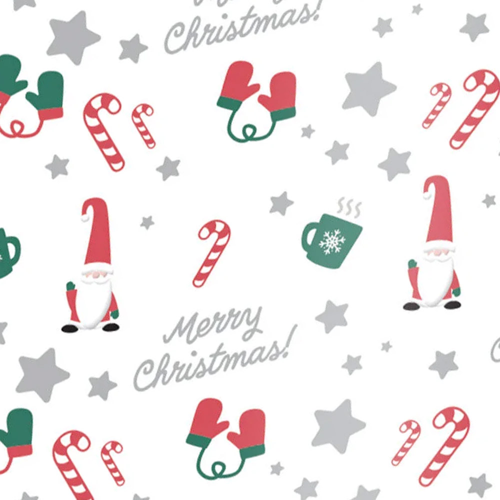 Christmas Gnomes Tissue Paper 20" x 30"