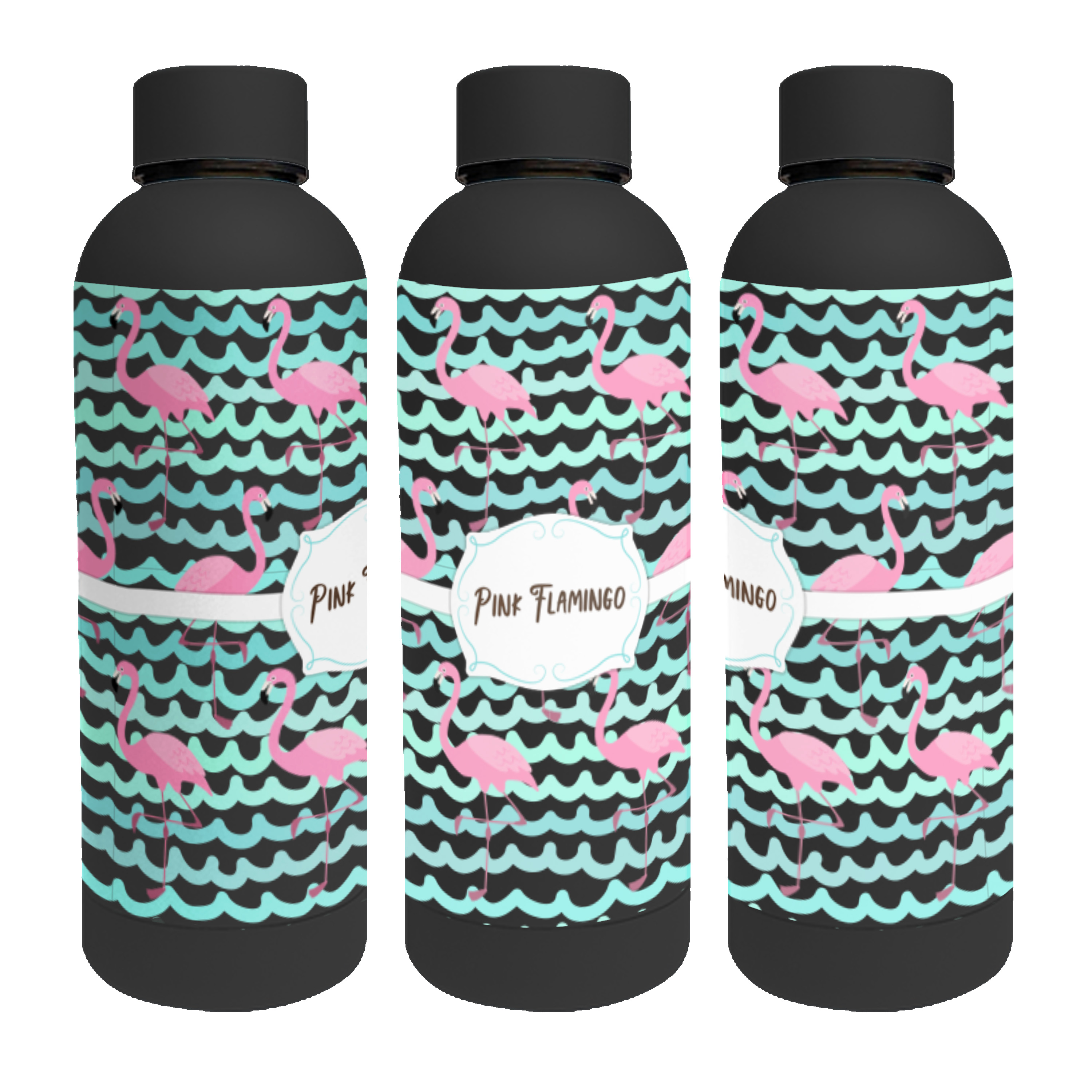 17 oz Double Wall Stainless Steel Bottle With A Rubberized Finish