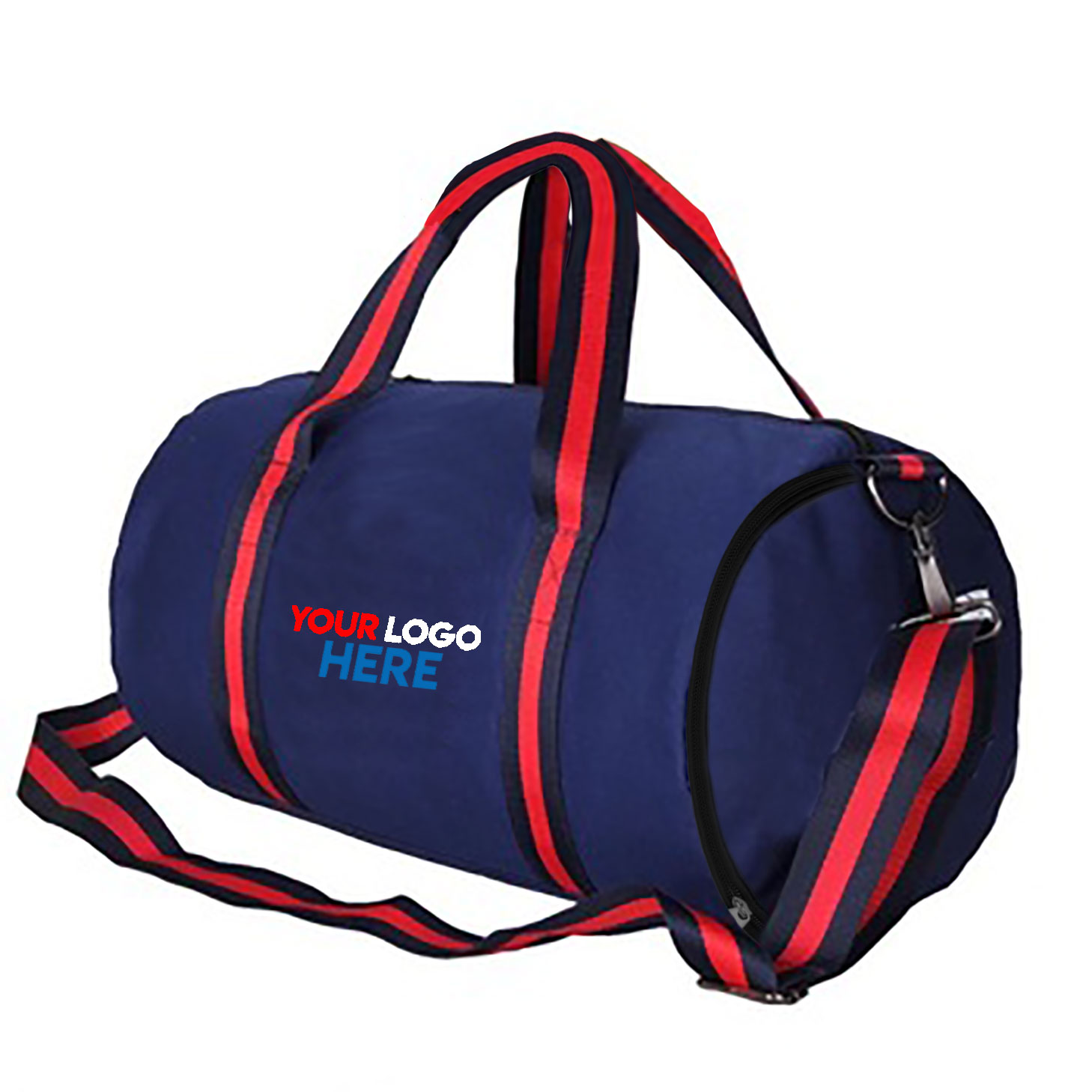 Retro Sports Bag (Cotton Canvas) - Includes Full Colour Logo