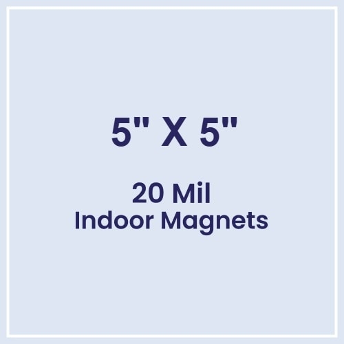 5x5 Square Corners Indoor Magnets - 20 Mil | MBM Advertising