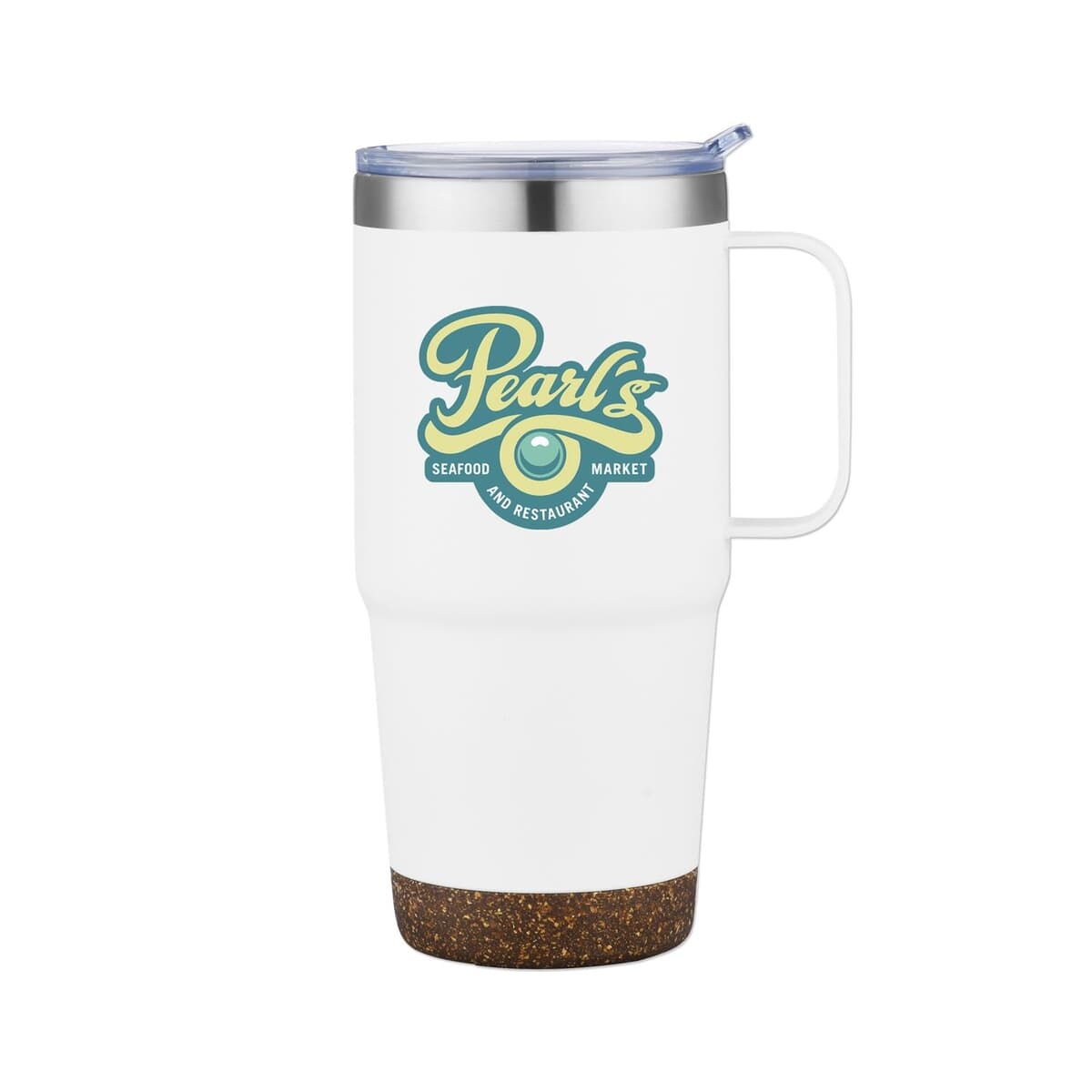 24 Oz Travel Mug with Cork Bottom