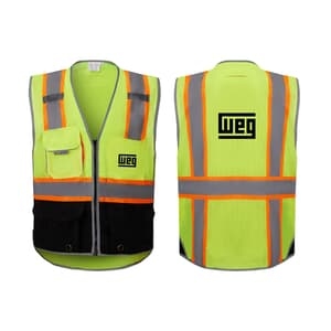 Deluxe Black Bottom Vest with Ipad Pocket and D-Ring Pass