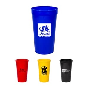 32 Oz Smooth Colored Stadium Cup