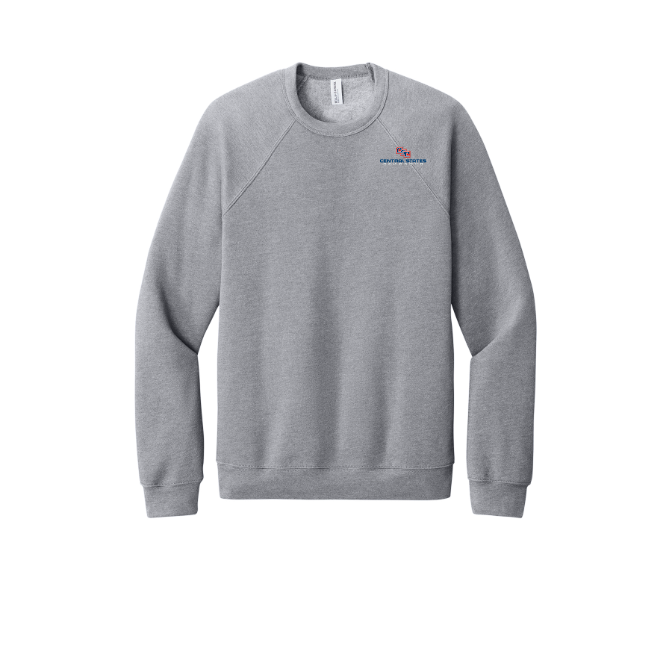 BELLA+CANVAS Unisex Sponge Fleece Raglan Sweatshirt. BC3901