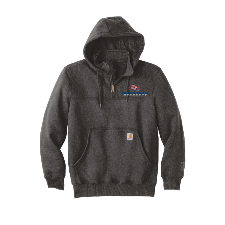 Carhartt Rain Defender Paxton Heavyweight Hooded Zip Mock Sweatshirt. CT100617