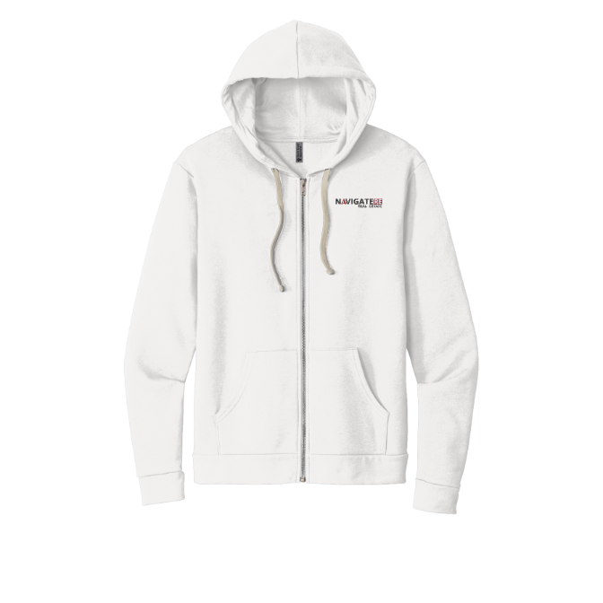 Next Level Apparel Adult Santa Barbara Zip Hoodie. NL9602