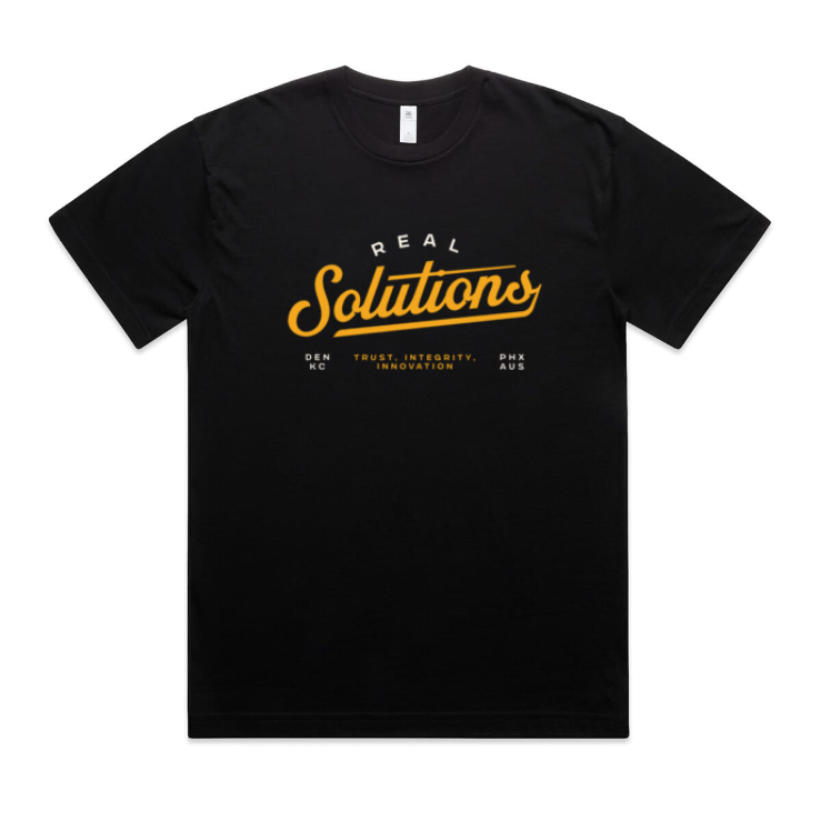 As Colour Block T Script