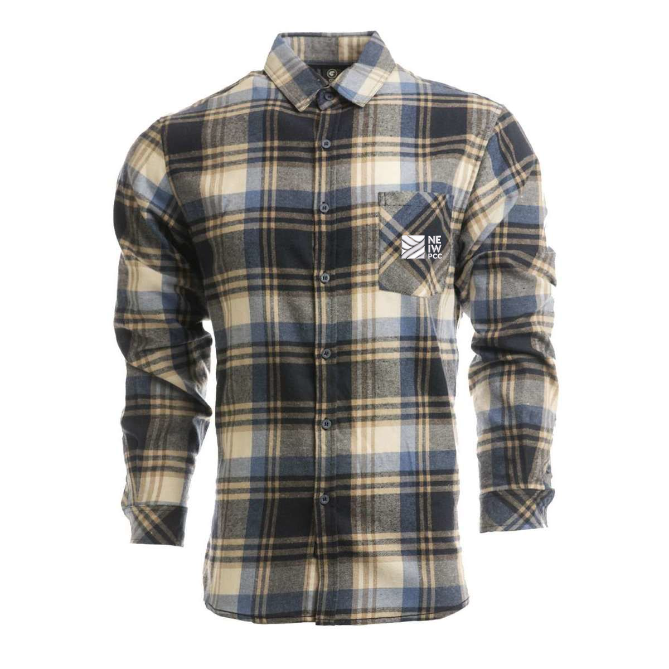 Men's Open Pocket Flannel Shirt - 8212